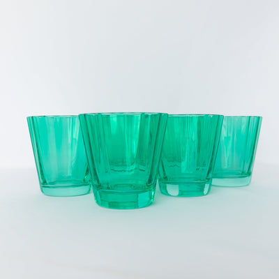 Estelle Colored Sunday Low Balls - Set of 6 {Kelly Green}
