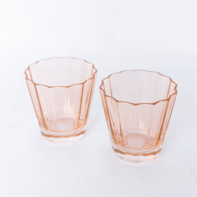 Estelle Colored Sunday Low Balls - Set of 2 {Blush Pink}