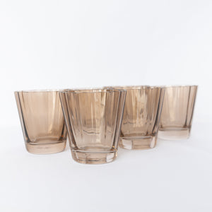 Estelle Colored Sunday Low Balls - Set of 6 {Mocha Mousse (Our Amber Smoke)}