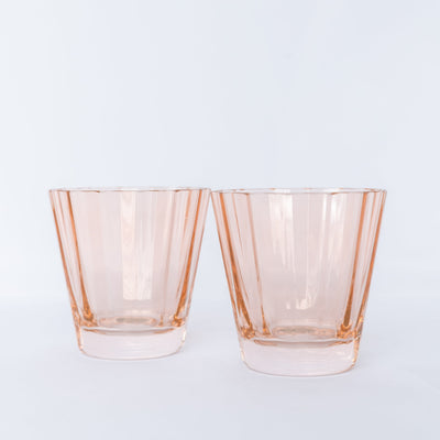 Estelle Colored Sunday Low Balls - Set of 2 {Blush Pink}