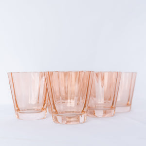 Estelle Colored Sunday Low Balls - Set of 6 {Blush Pink}
