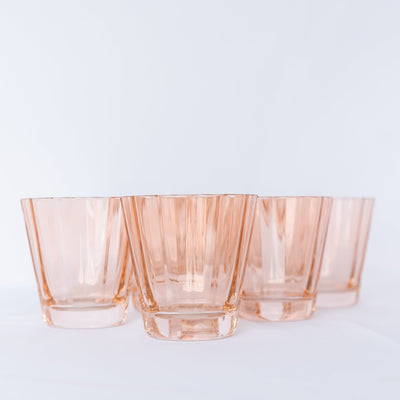 Estelle Colored Sunday Low Balls - Set of 6 {Blush Pink}