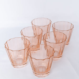 Estelle Colored Sunday Low Balls - Set of 6 {Blush Pink}