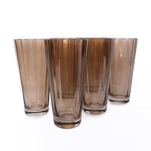 Estelle Colored Sunday High Balls - Set of 6 {Mocha Mousse (Our Amber Smoke)}