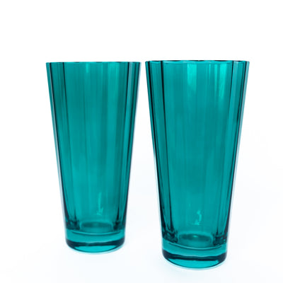 Estelle Colored Sunday High Balls - Set of 2 {Emerald Green}