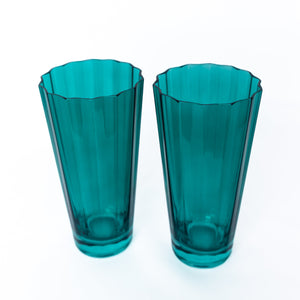 Estelle Colored Sunday High Balls - Set of 2 {Emerald Green}