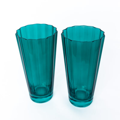 Estelle Colored Sunday High Balls - Set of 2 {Emerald Green}