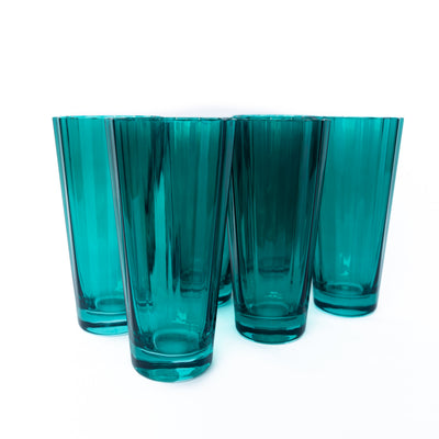 Estelle Colored Sunday High Balls - Set of 6 {Emerald Green}
