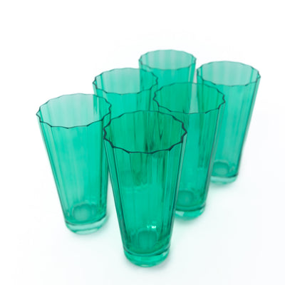 Estelle Colored Sunday High Balls - Set of 6 {Kelly Green}