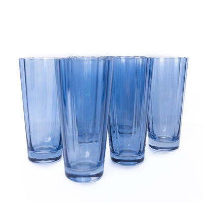 Estelle Colored Sunday High Balls - Set of 6 {Cobalt Blue}