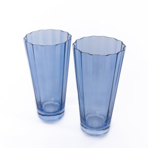 Estelle Colored Sunday High Balls - Set of 2 {Cobalt Blue}
