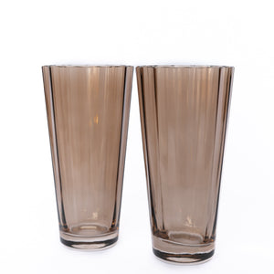 Estelle Colored Sunday High Balls - Set of 2 {Mocha Mousse (Our Amber Smoke)}