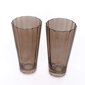 Estelle Colored Sunday High Balls - Set of 2 {Mocha Mousse (Our Amber Smoke)}