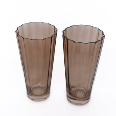 Estelle Colored Sunday High Balls - Set of 2 {Mocha Mousse (Our Amber Smoke)}