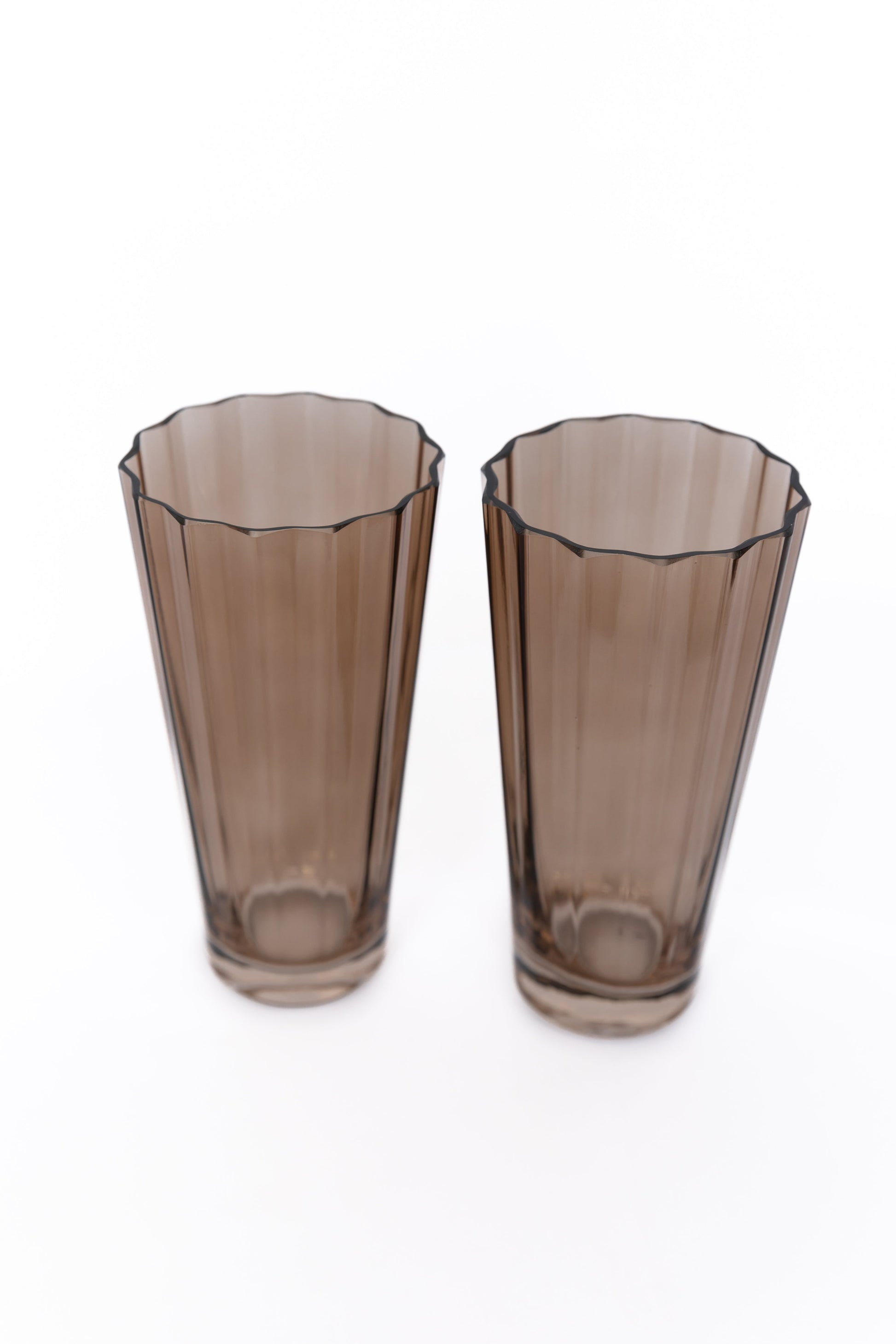 Estelle Colored Sunday High Balls - Set of 2 {Mocha Mousse (Our Amber Smoke)}