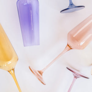Estelle Colored Champagne Flute - Set of 6 {Mystery Box}