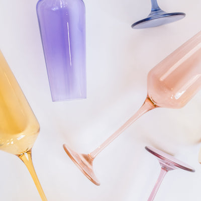 Estelle Colored Champagne Flute - Set of 6 {Mystery Box}