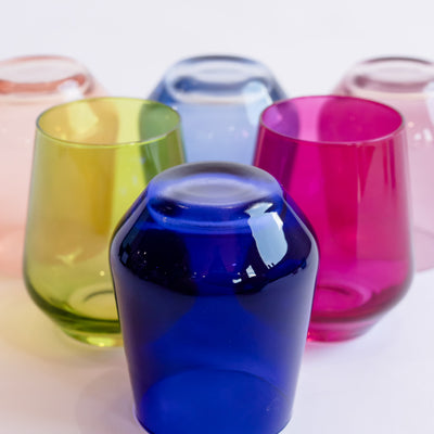 Estelle Colored Wine Stemless - Set of 6 {Mystery Box}