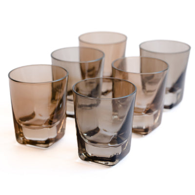 Estelle Colored Shot Glasses - Set of 6 {Smoke Mixed Set}