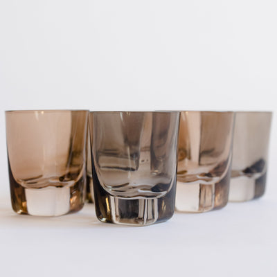 Estelle Colored Shot Glasses - Set of 6 {Smoke Mixed Set}