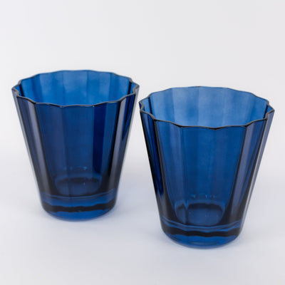 Estelle Colored Sunday Low Balls - Set of 2 {Midnight Blue}