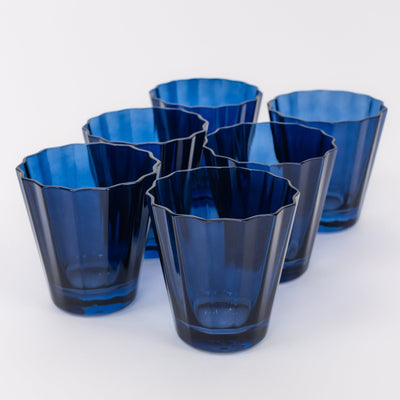 Estelle Colored Sunday Low Balls - Set of 6 {Midnight Blue}