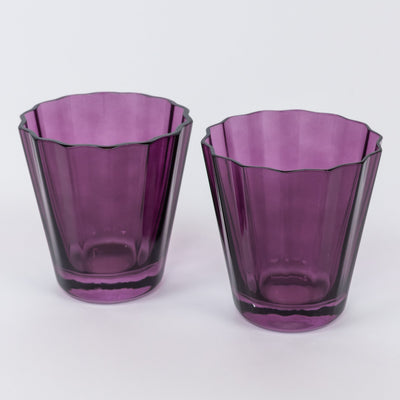 Estelle Colored Sunday Low Balls - Set of 2 {Amethyst}