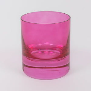 Estelle Colored Rocks Glass - Set of 6 {Fuchsia}