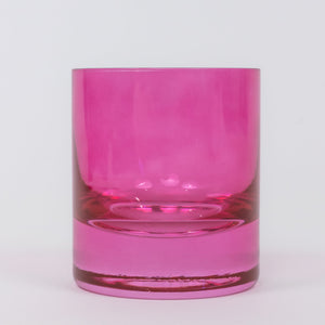Estelle Colored Rocks Glass - Set of 2 {Fuchsia}
