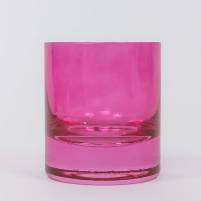 Estelle Colored Rocks Glass - Set of 2 {Fuchsia}