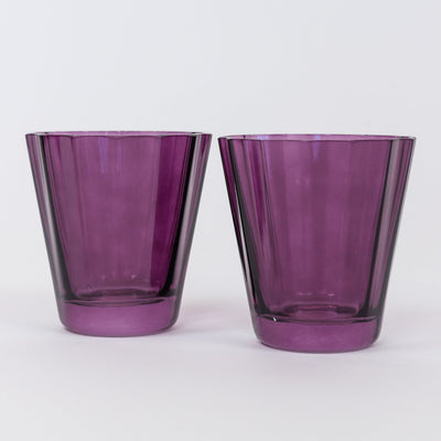 Estelle Colored Sunday Low Balls - Set of 2 {Amethyst}