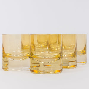 Estelle Colored Rock Glass - Set of 6 {Yellow}