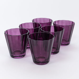 Estelle Colored Sunday Low Balls - Set of 6 {Amethyst}