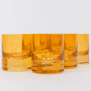 Estelle Colored Rocks Glass - Set of 6 {Butterscotch}