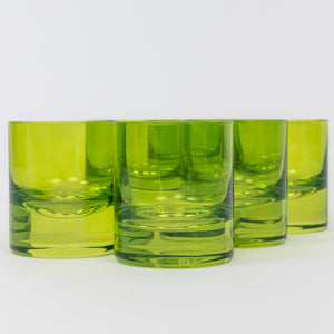 Estelle Colored Rocks Glass - Set of 6 {Forest Green}