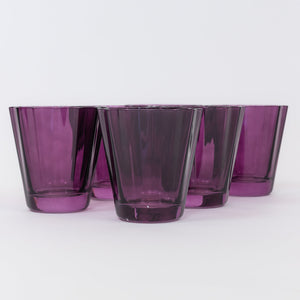 Estelle Colored Sunday Low Balls - Set of 6 {Amethyst}
