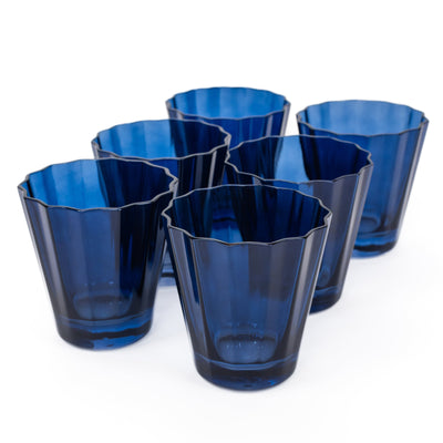 Estelle Colored Sunday Low Balls - Set of 6 {Midnight Blue}