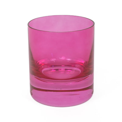 Estelle Colored Rocks Glass - Set of 6 {Fuchsia}