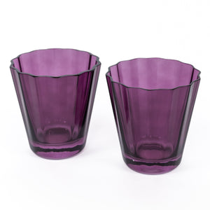 Estelle Colored Sunday Low Balls - Set of 2 {Amethyst}