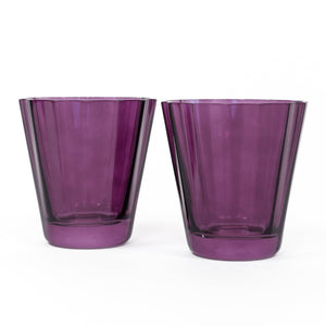Estelle Colored Sunday Low Balls - Set of 2 {Amethyst}
