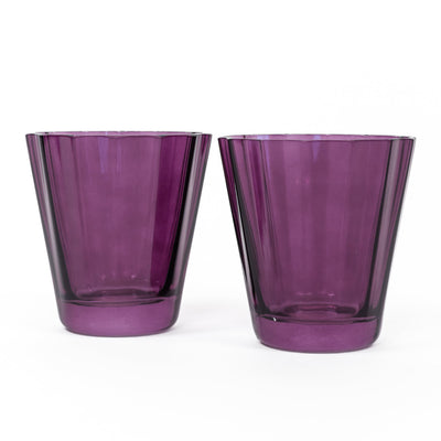 Estelle Colored Sunday Low Balls - Set of 2 {Amethyst}