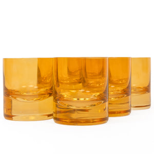 Estelle Colored Rocks Glass - Set of 6 {Butterscotch}