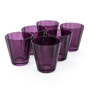 Estelle Colored Sunday Low Balls - Set of 6 {Amethyst}