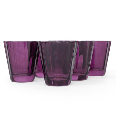 Estelle Colored Sunday Low Balls - Set of 6 {Amethyst}