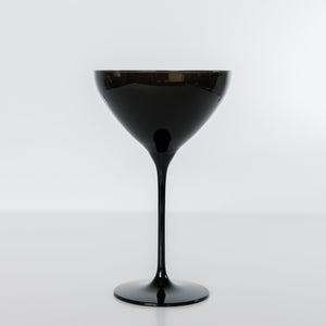 Estelle Colored Martini Glass - Set of 2 {Black}