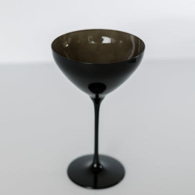 Estelle Colored Martini Glass - Set of 2 {Black}