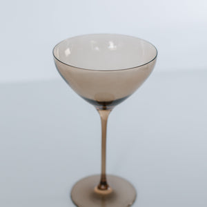 Estelle Colored Martini Glass - Set of 2 {Mocha Mousse (Our Amber Smoke)}