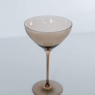 Estelle Colored Martini Glass - Set of 2 {Mocha Mousse (Our Amber Smoke)}
