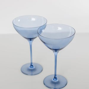 Estelle Colored Martini Glass - Set of 2 {Cobalt Blue}