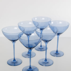 Estelle Colored Martini Glass - Set of 6 {Cobalt Blue}